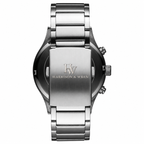 Men's Olive Green Chronograph Watch - Silver Tone