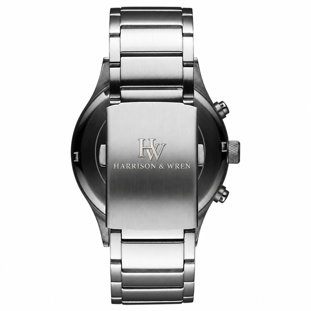 Men's Olive Green Chronograph Watch - Silver Tone