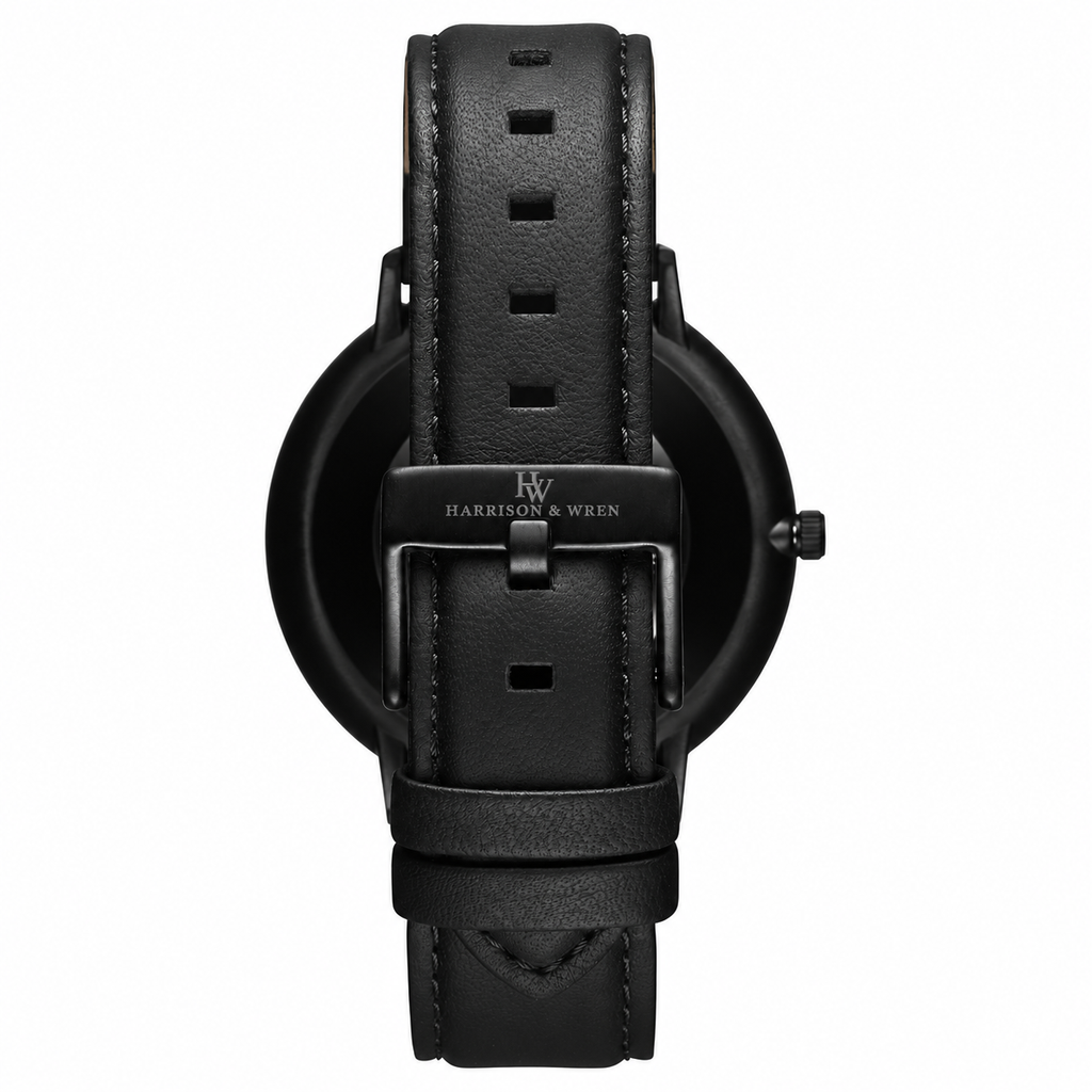 Men's Black Minimalist Watch