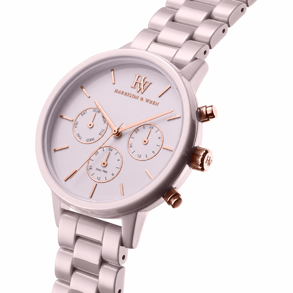 Women's Blush Pink Bracelet Watch