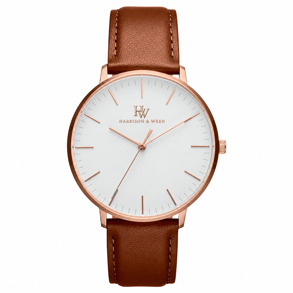 Men's Black Minimalist Watch