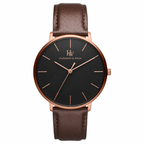 Men's Black Minimalist Watch