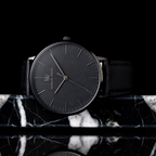 Men's Black Minimalist Watch