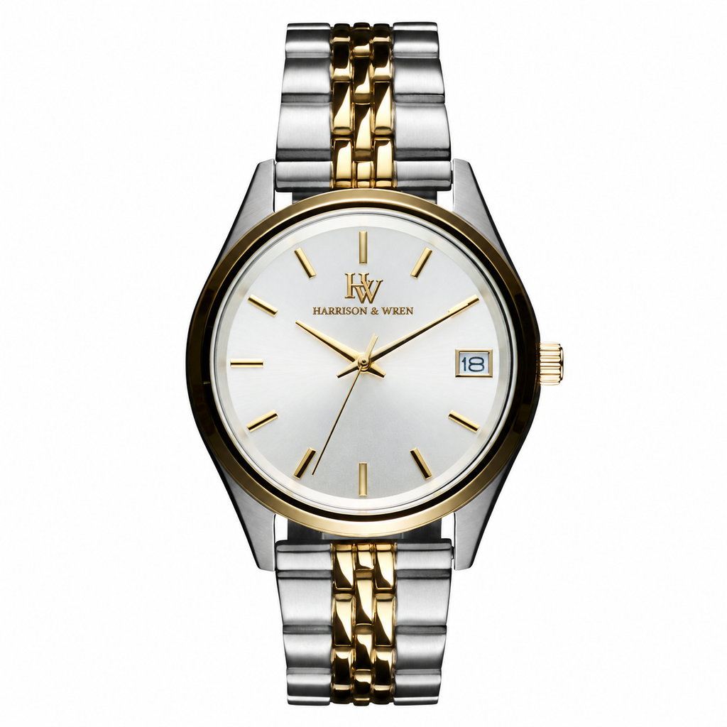 Women's Two-Tone Bracelet Watch - Silver Dial