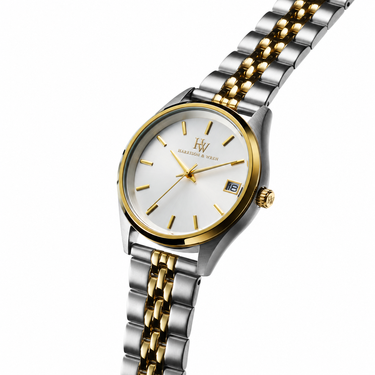 Women's Two-Tone Bracelet Watch - Silver Dial
