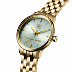 Women's Sage Green Dial Watch - Gold Tone