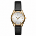 Women's Gold-Tone Watch - Black Strap