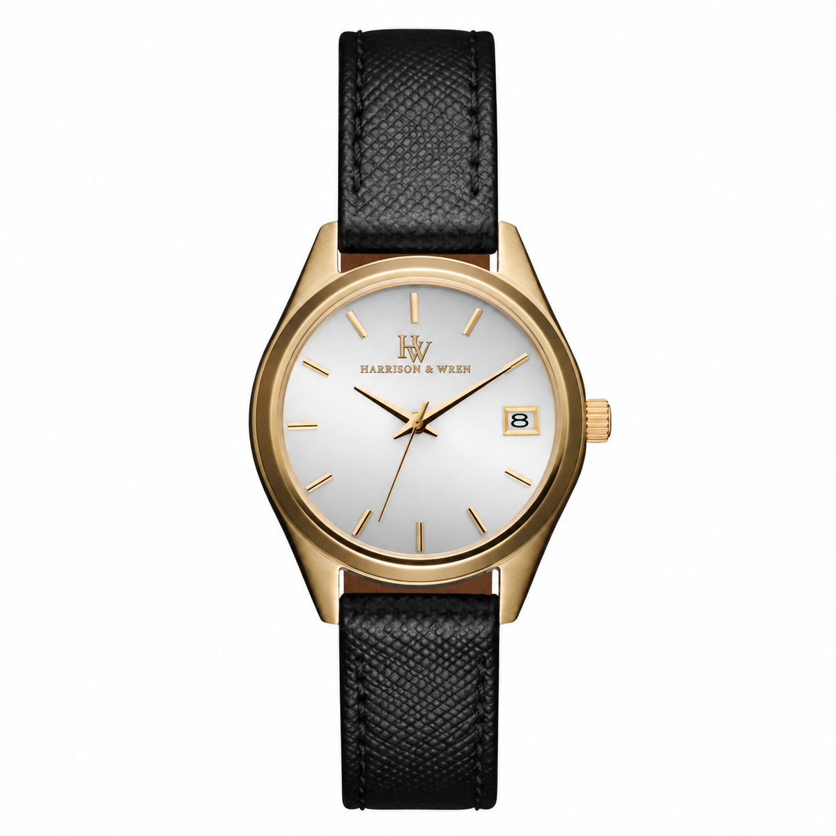 Women's Gold-Tone Watch - Black Strap