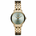 Women's Sage Green Dial Watch - Gold Tone