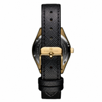 Women's Gold-Tone Watch - Black Strap