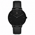 Men's Black Minimalist Watch