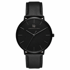 Men's Black Minimalist Watch